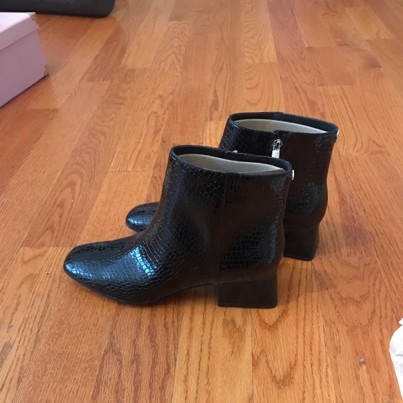 Sam Edelman Circus Black Croc Daysi Boot - Picture 3 of 5